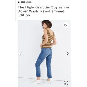 Madewell High-Rise Slim Crop Boyjean